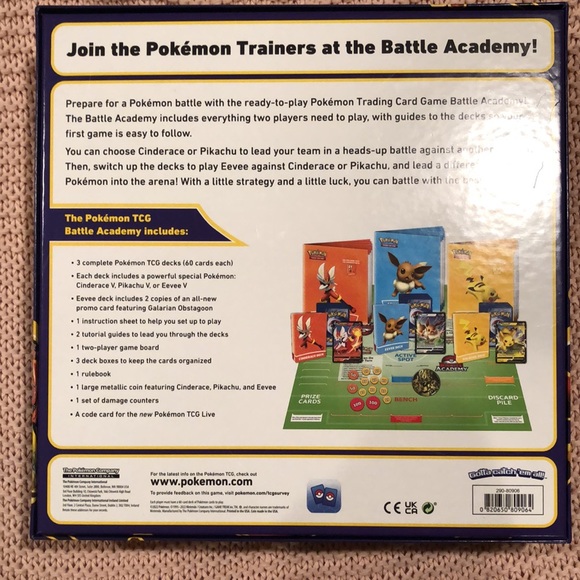 Brand new, Pokemon Battle Academy! Wrap removed but never played-decks sealed! - Picture 2 of 9